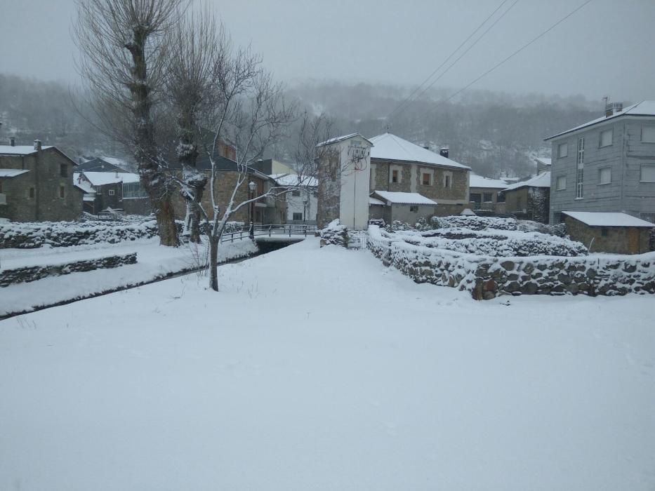 La nieve "oculta" Porto de Sanabria