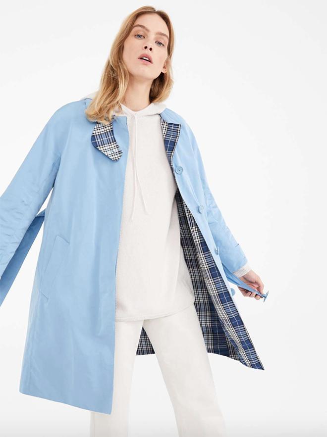 Rebajas 2019: trench reversible acampanado en faya, de Max Mara