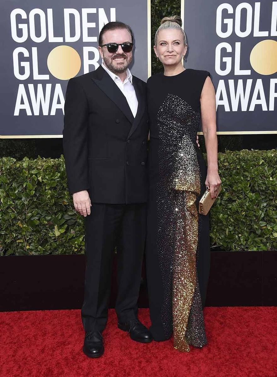 Ricky Gervais y su mujer, Jane Fallon