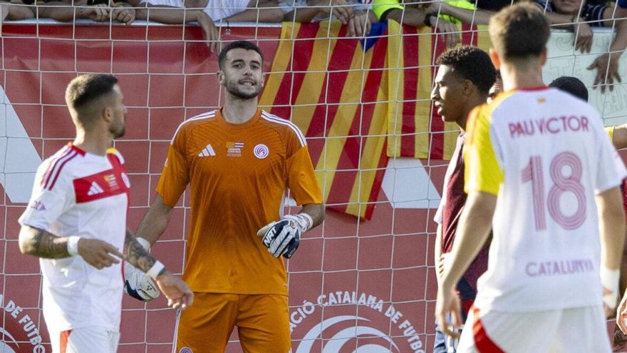 Joan Garcia, en el partido de Catalunya contra Costa Rica.