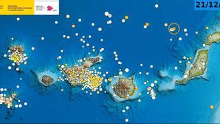 Casi 3.250 terremotos en Canarias durante 2022