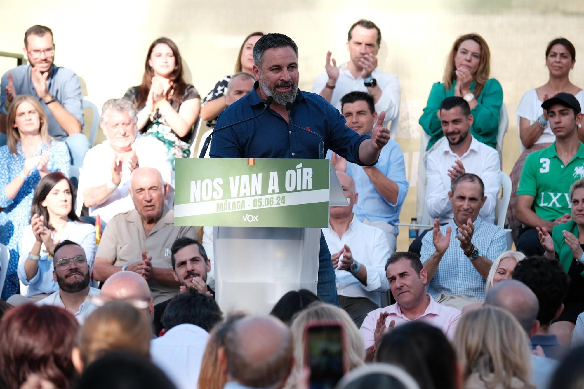 El mitin de Abascal y Buxadé (Vox) en Málaga