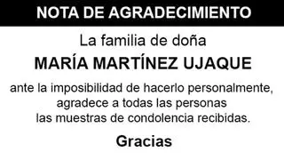 Nota María Martínez Ujaque