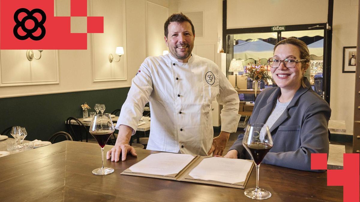 El chef Roger Nasarre y la propietaria de Grace, Patricia Trejo.