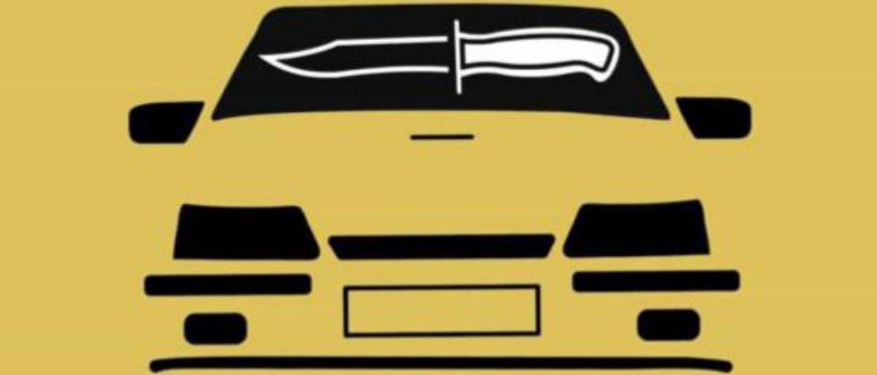 Detalle da ilustración de portada de "Non temerás os coches amarelos".