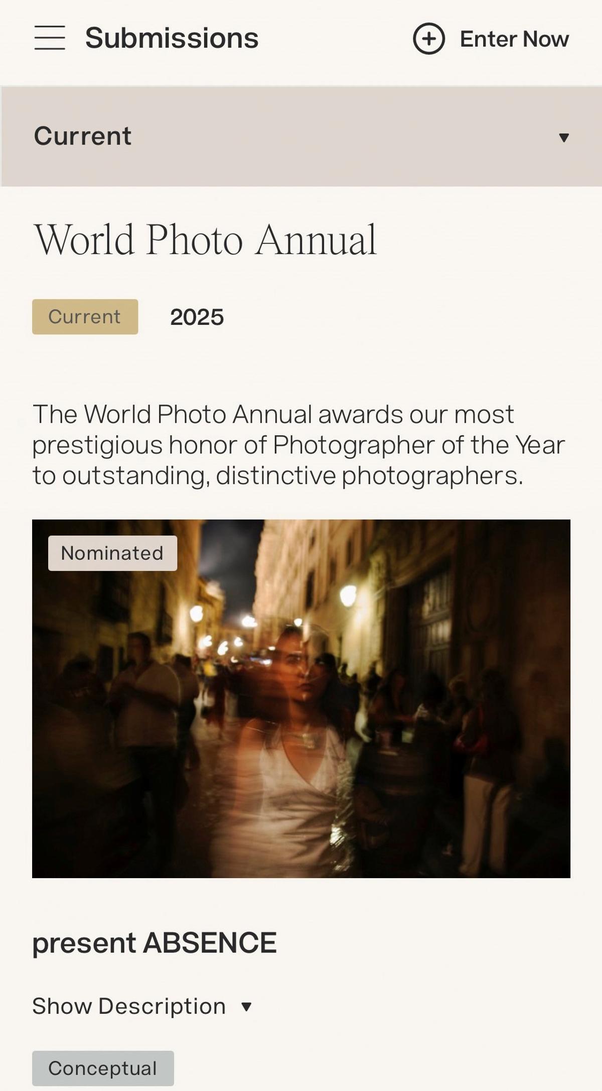 Imagen seleccionada donde el autor juega con la transparencia.