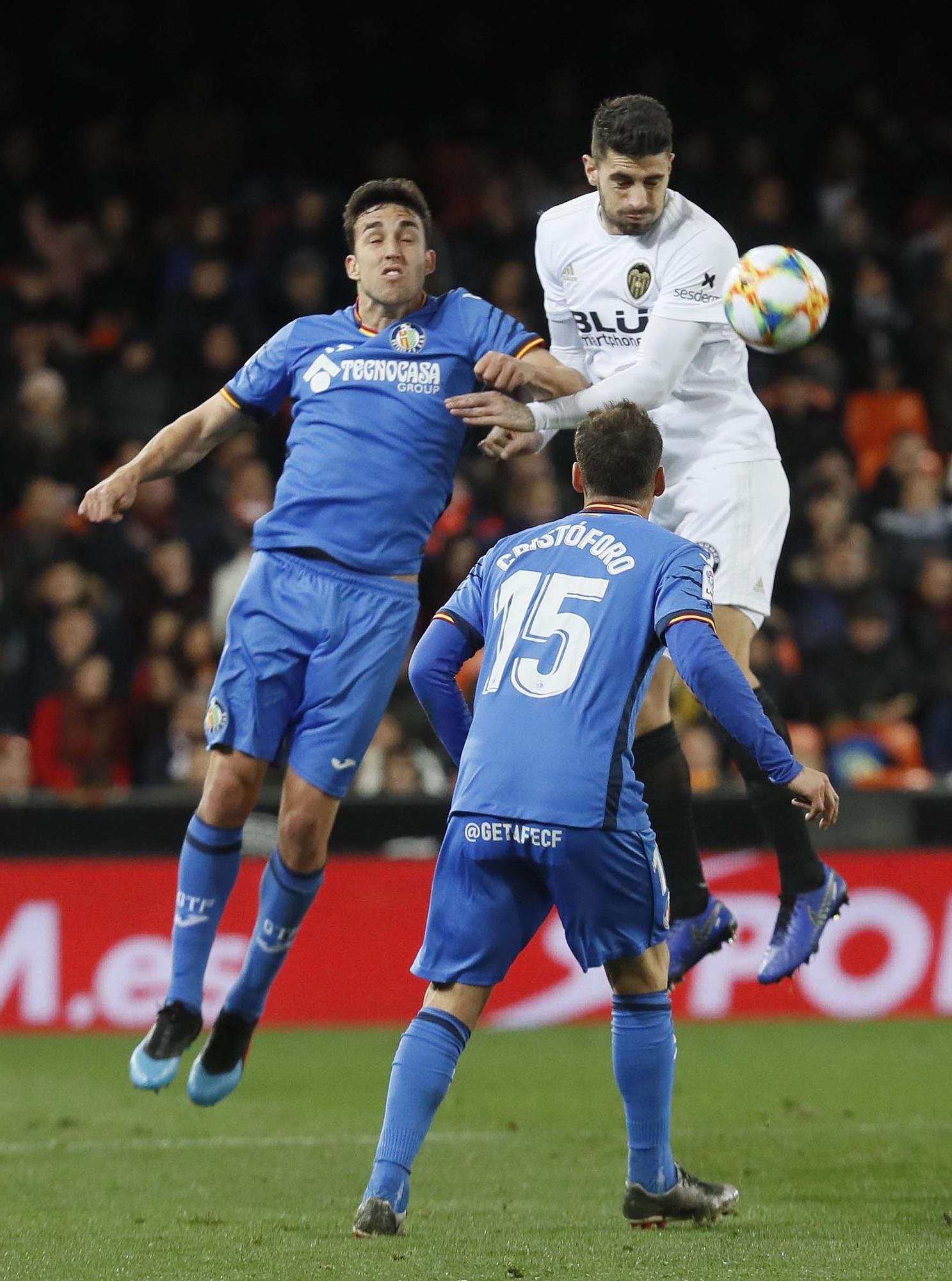 Los enfrentamientos Valencia CF - Getafe con Bordalás en el banquillo madrileño