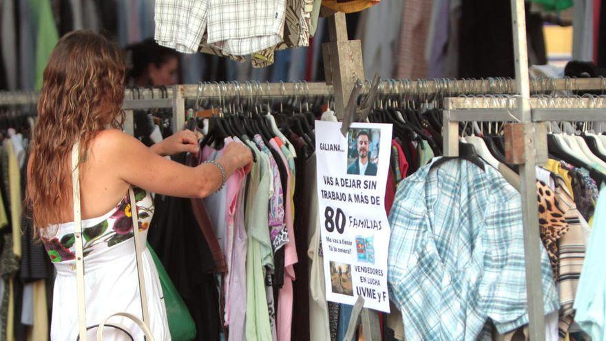 Un mercadillo en València.