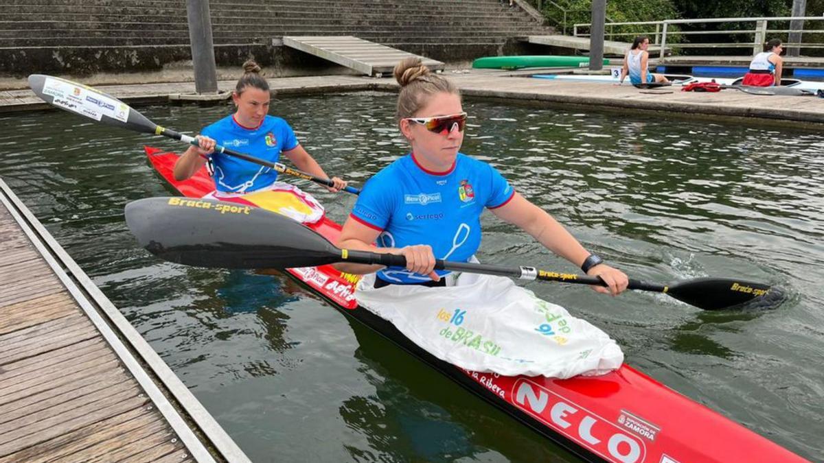 Laura Pedruelo y Eva Barrios, otra plata en K-2 1000