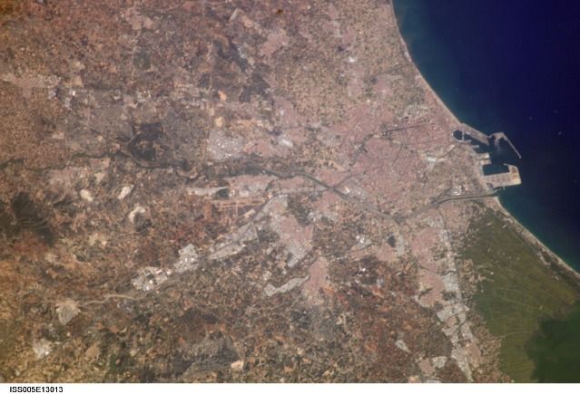 La Comunitat Valenciana, vista desde el espacio