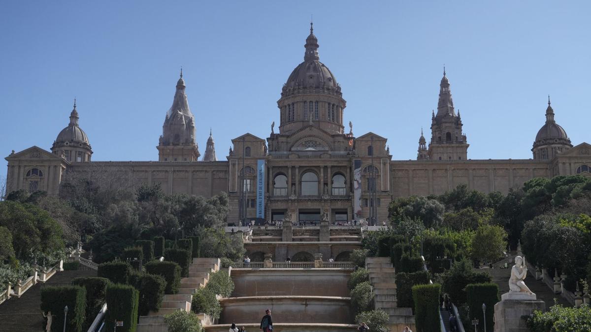 La fachada exterior del Museu Nacional d'Art de Catalunya (MNAC).