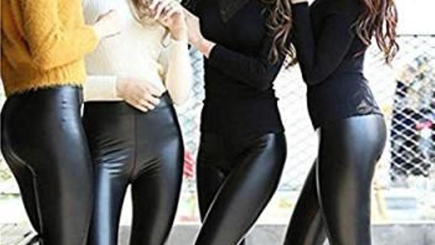 &#039;Leggins&#039; de cuir negre