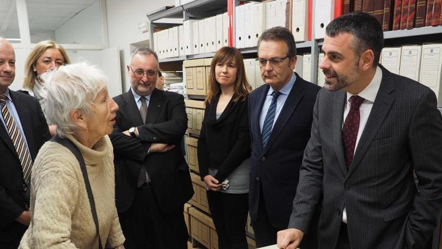 Terry Broch s&#039;adreça al conseller de Cultura, en una imatge recent.