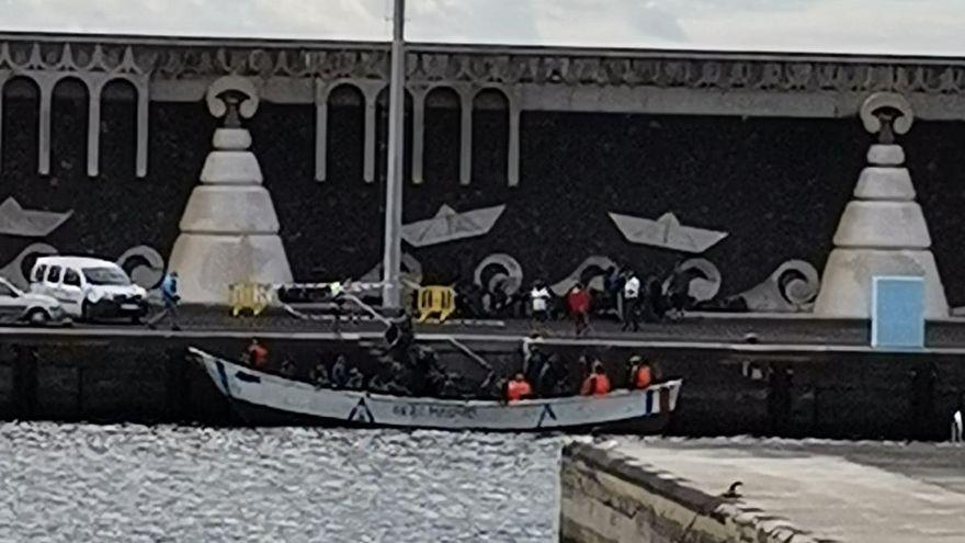 El cayuco llegado este martes a El Hierro