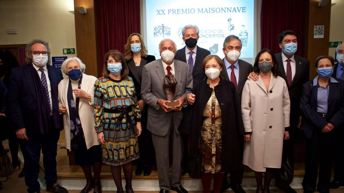 XX Premio Maisonnave de la UA a la Sociedad de Conciertos de Alicante