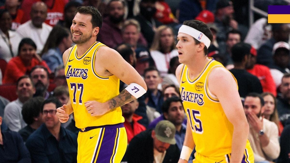 Doncic, junto a Reaves en la victoria ante Houston