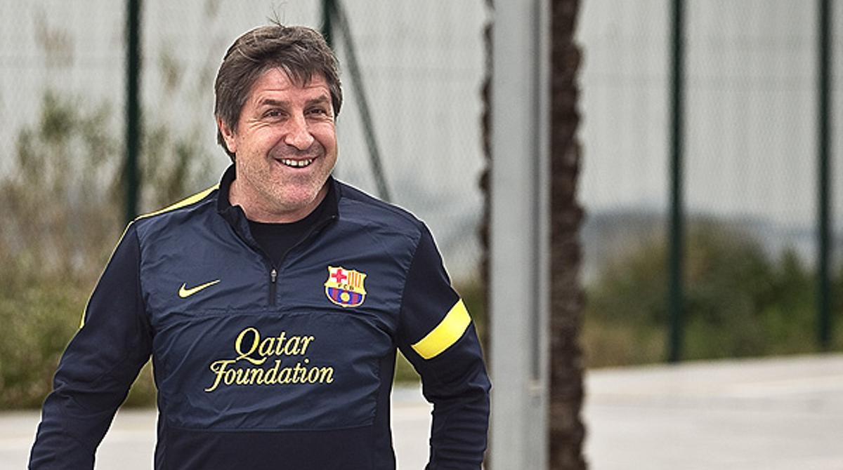 El segon entrenador blaugrana reitera que la reincorporació de Vilanova a la feina serà progressiva i que no viatjarà a Vigo