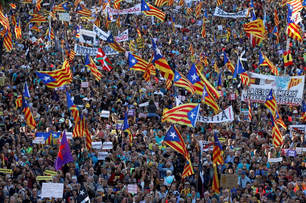 El independentismo se manifiesta en Barcelona