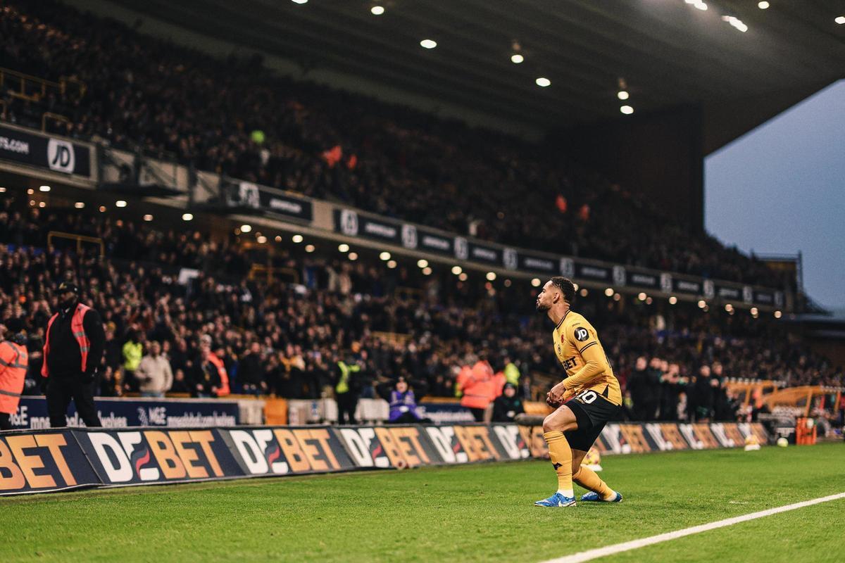 Matheus Cunha, máximo goleador del Wolverhampton