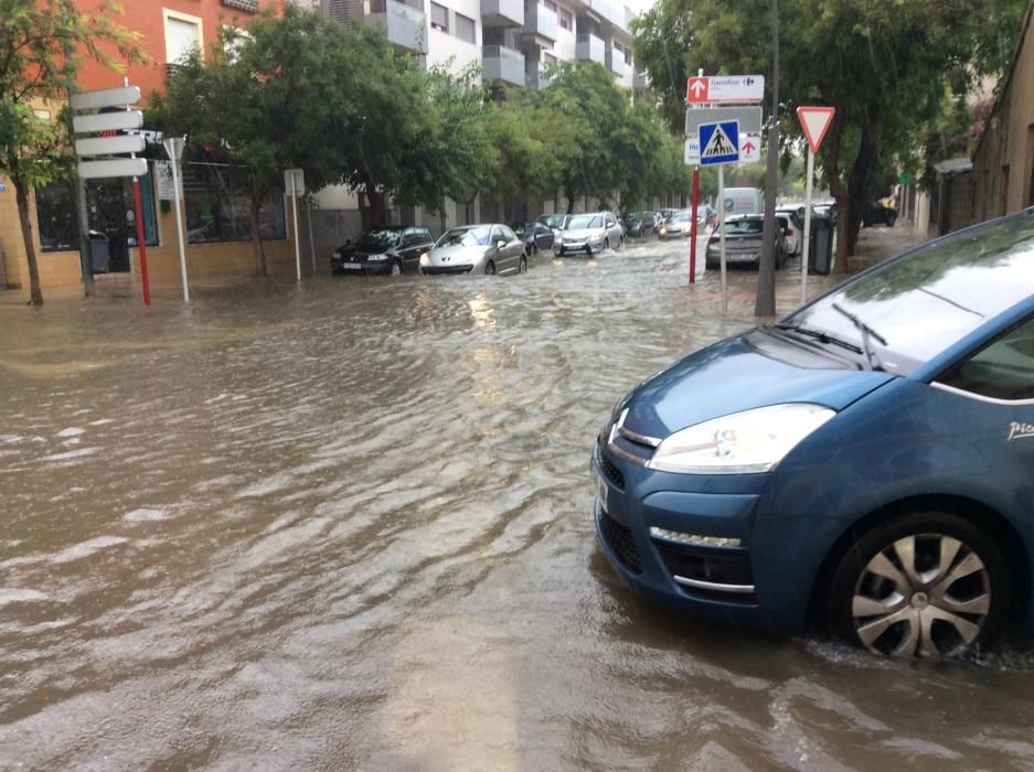Las lluvias torrenciales dejan 66 l/m2 en Dénia