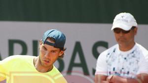 ENTRENAMIENTO NADAL Y FERRER PREVIO A LA FINAL DE ROLAND GARROS