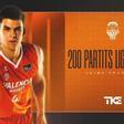 Jaime Pradilla, 200 partidos con Valencia Basket en la Liga Endesa