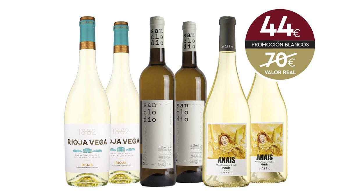 Seis botellas de Rioja, Ribeiro y Penedès integran la selección de blancos firmados por mujeres.