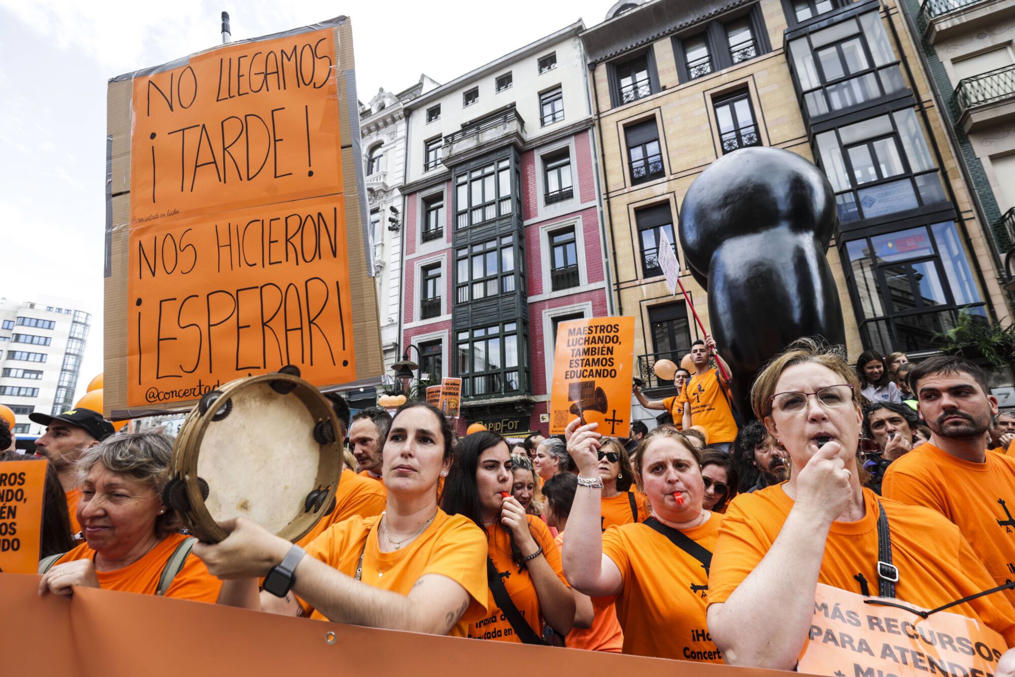 Concentración de profesores de la concertada