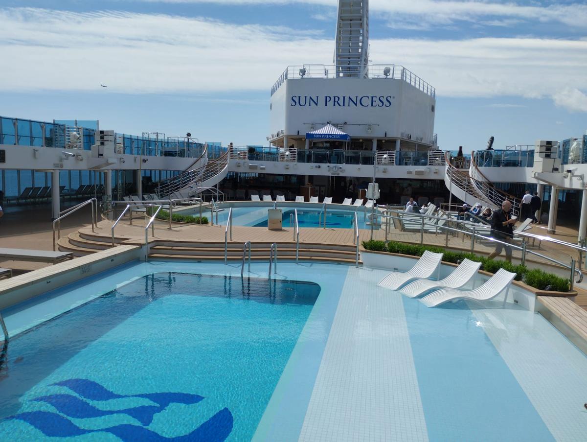 Una de las piscinas del nuevo barco de Princess.