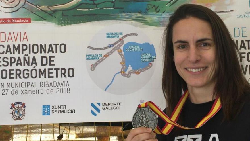 Cristina Gandía sube al podio en el Campeonato de España de Remoergómetro