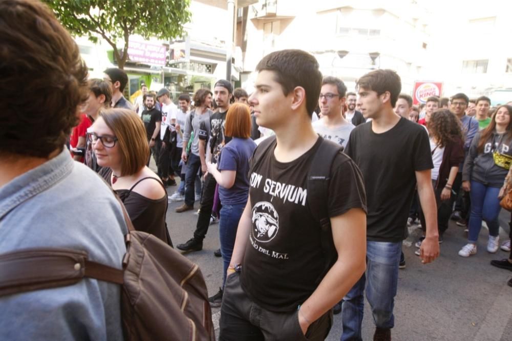 Manifestación en Murcia contra la Lomce