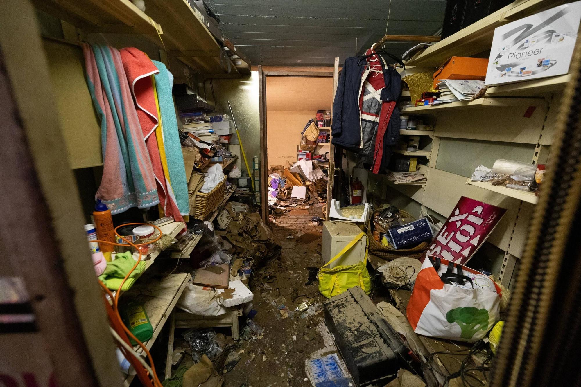 Así siguen los negocios afectados por la dana en Ibiza.