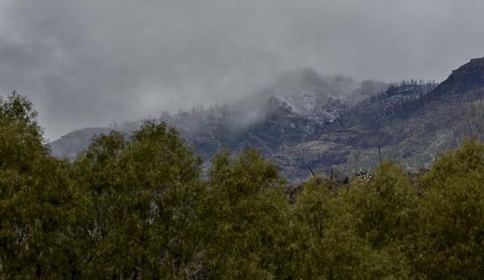 30/01/2018 LAS TIRAJANAS. Frio, lluvias, y cascadas de aguas en Las Tirajanas. FOTO: J. PÉREZ CURBELO