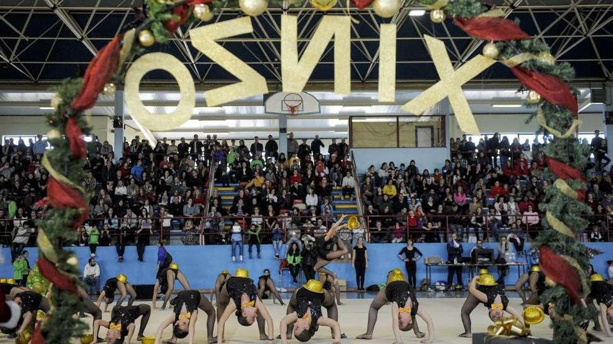 Más de 300 gimnastas y una grada a rebosar en el segundo Festival de Inverno de Xinzo de Limia