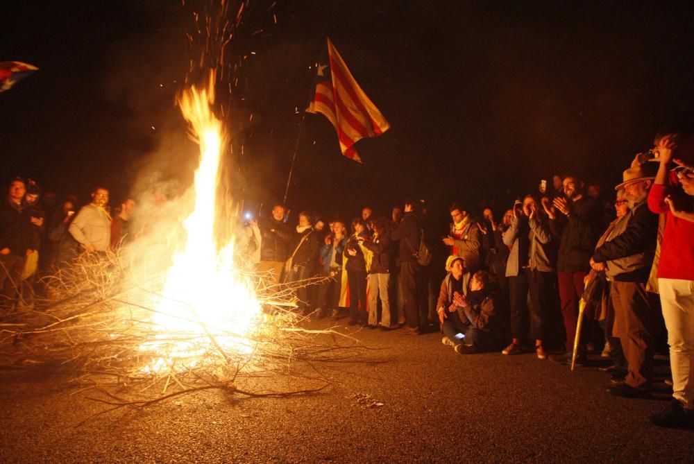 Tallen l'AP7 a Girona Oest