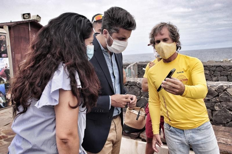 Visita del alcalde de La Laguna al charco de Jover (Tejina) | 06/08/2020  | 06/08/2020 | Fotógrafo: María Pisaca Gámez