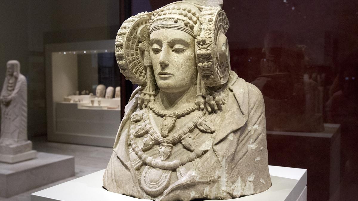 La Dama de Elche en el Museo Arqueológico Nacional de Madrid