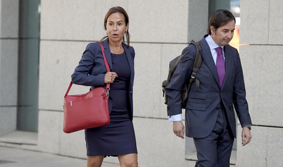 Isabel Pardo de Vera, expresidenta de Adif, a la llegada a la Audiencia Nacional.