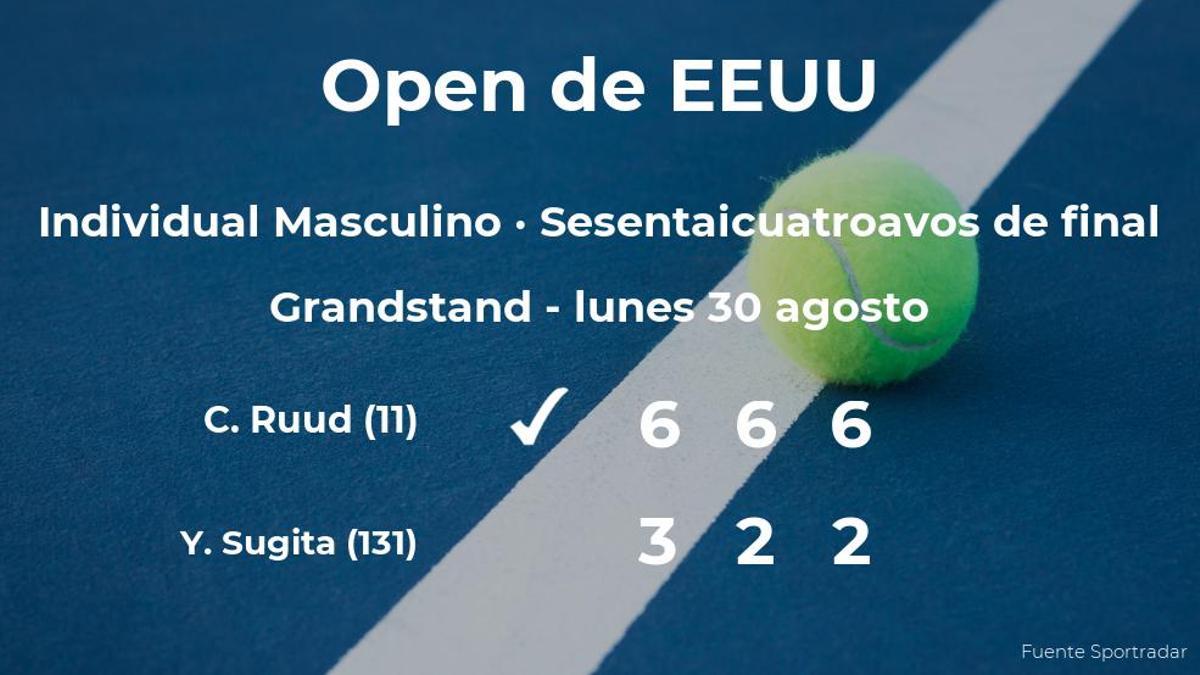 Casper Ruud estará en los treintaidosavos de final del US Open