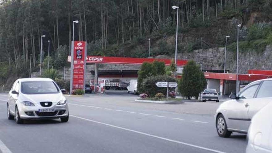 Estación de servicio de A Madalena.