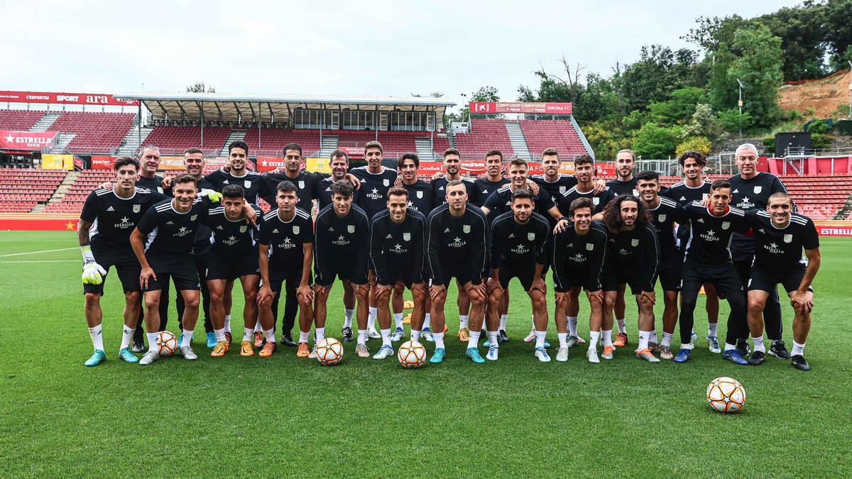 Los convocados por Gerard López, después del entrenamiento de este miércoles por la mañana