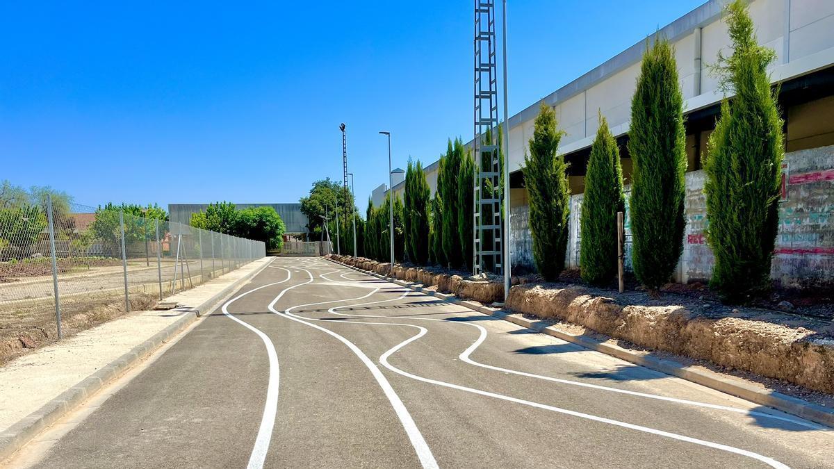 La zona deportiva.