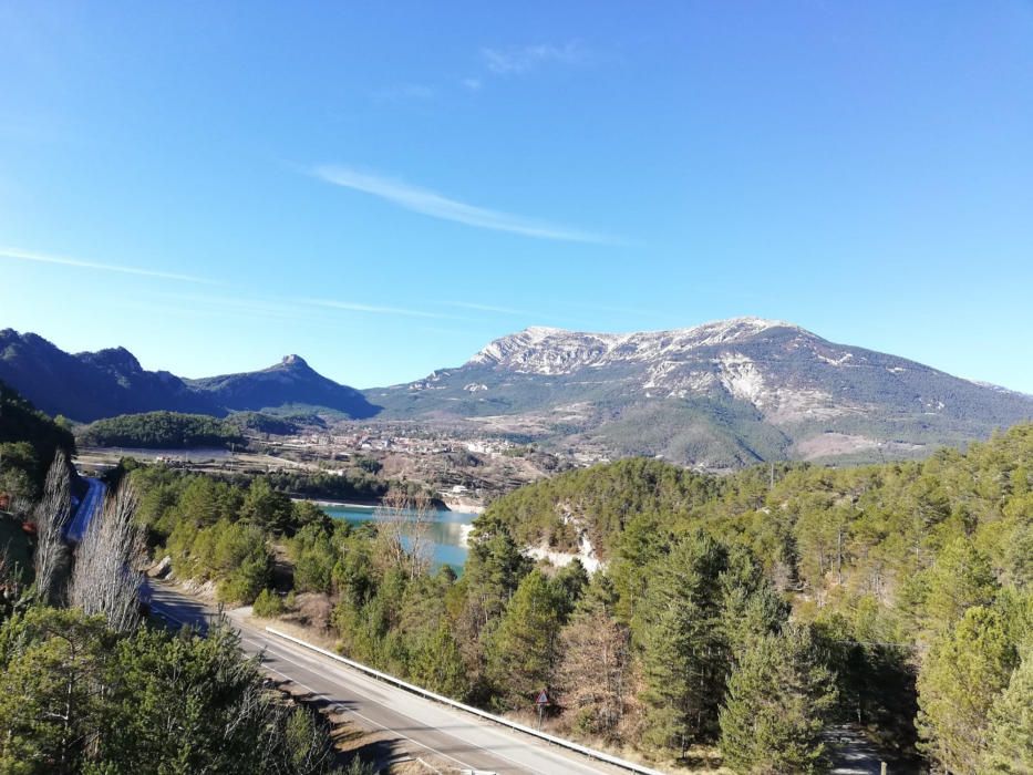 Dia de sol a Sant Llorenç de Morunys.