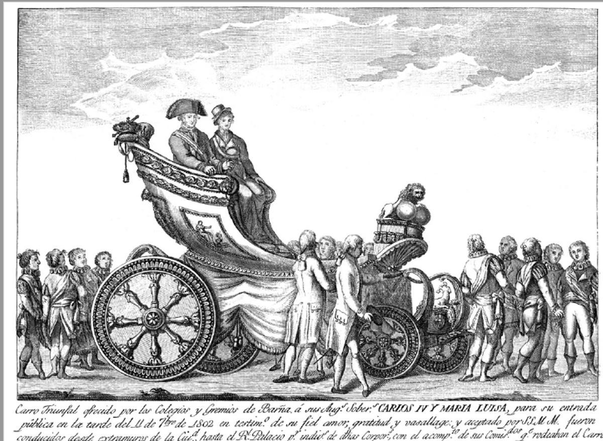 Entrada de Carlos IV a Barcelona el 11 de septiembre de 1802.