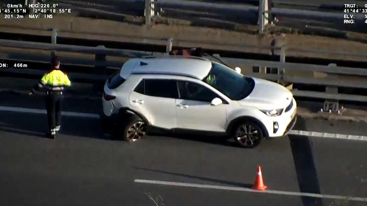 Dos accidents col·lapsen el trànsit en els accessos sud a Barcelona