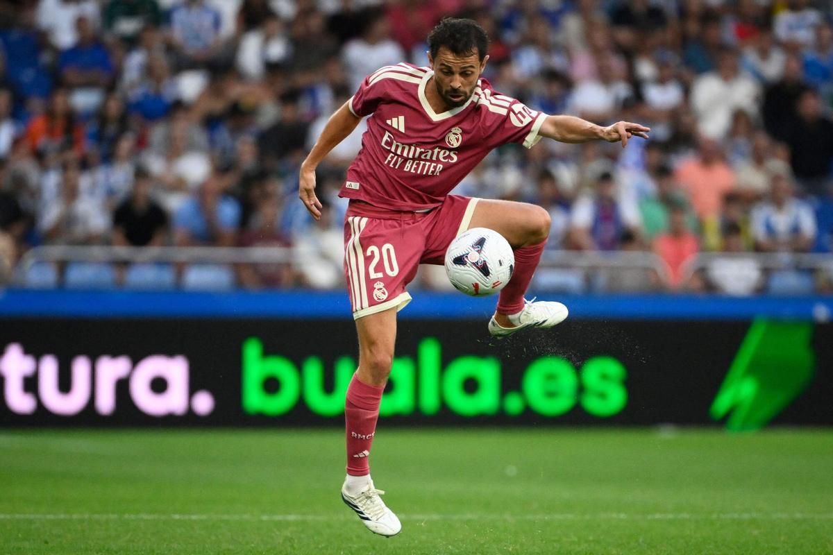 Bernardo Silva, durante un partido de esta pretemporada con el Real Madrid.