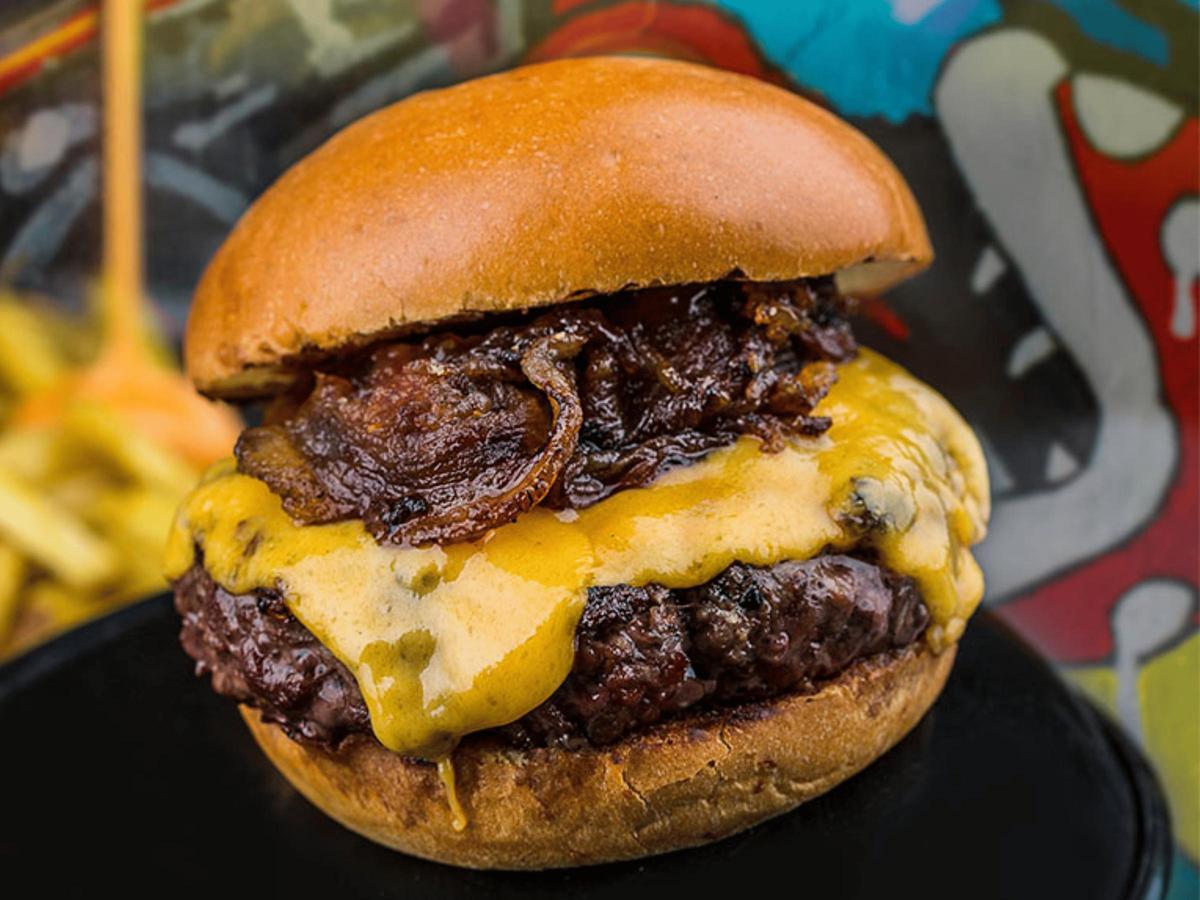 La famosa 'Bacon Juancheeseburger'