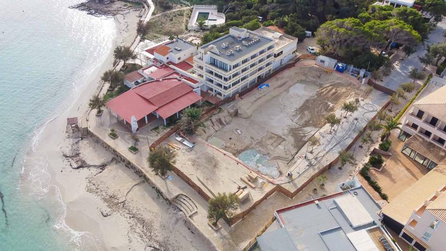 Paralizada la obra de un hotel de lujo en Formentera por incumplir las medidas de seguridad