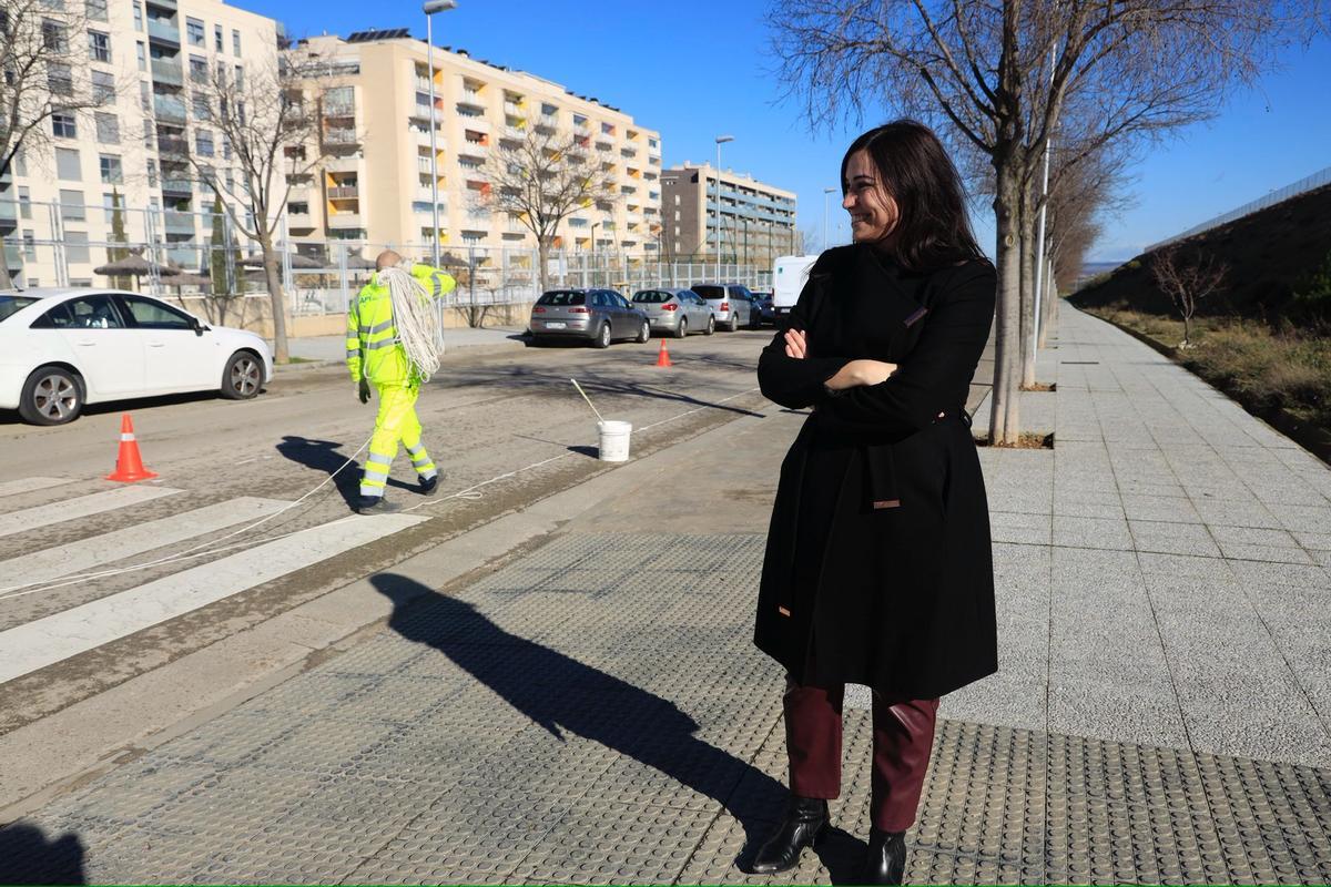 La concejala de Movilidad del Ayuntamiento de Zaragoza, Tatiana Gaudes, este jueves.