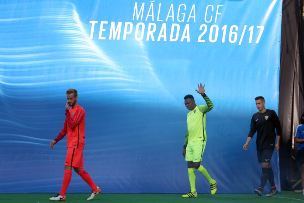 El Málaga CF presenta su equipación para la temporada 2016/17